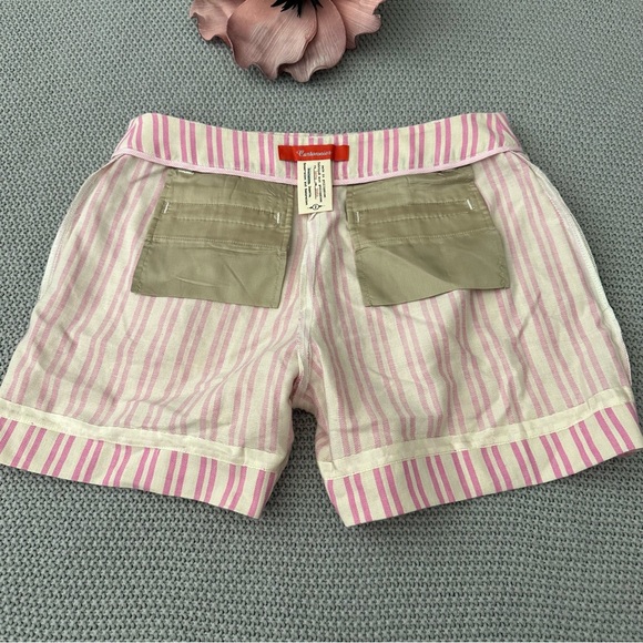 Anthropologie Cartonnier Pink Stripe Sailor Shorts Size 2 - Picture 11 of 14